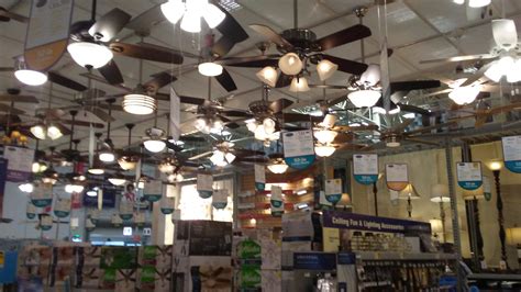 When it comes to light fixtures, ceiling fans and pendant lighting, lowe's has an abundance of options that are both stylish and functional. Lowe's Ceiling Fan Display as of 7/21/2018 | Vintage ...