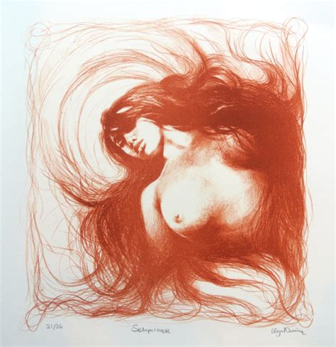 Kaja Norum - Selvportrett, rødt, kunst til salgs i ...