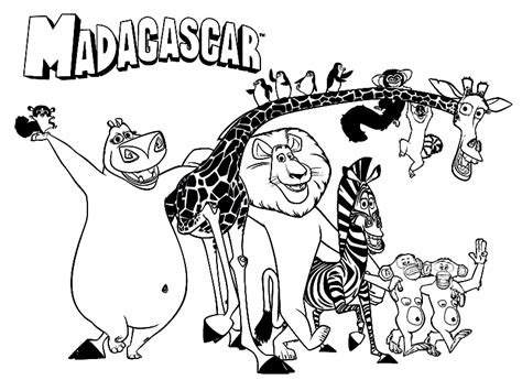 Download Madagascar Coloring Pages | Coloring pages, Coloring pages for kids, Penguin coloring