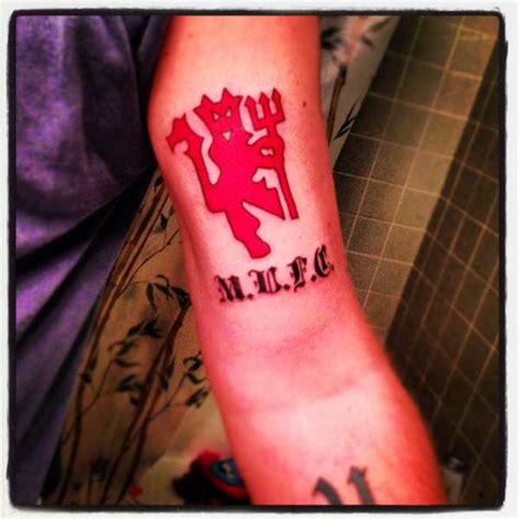 If you are looking for ink you have come to the right place! Manchester United Red Devil tattoo