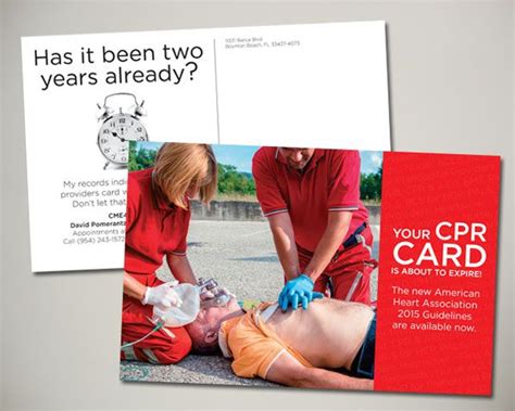 You can receive your cpr certification by taking a class with an instructor or online. CPR Certification instructor postcard design | Cpr card ...