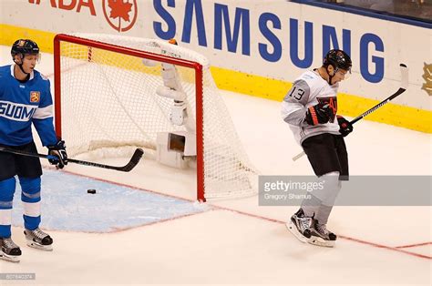 Where are the offices of johnny air cargo? Johnny Gaudreau of Team North America celebrates his ...