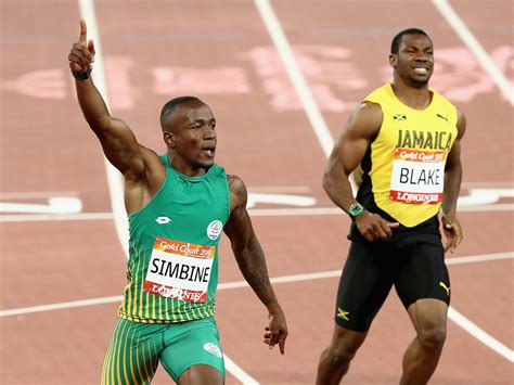 Akani simbine (born 21 september 1993) is a south african sprinter specializing in the 100 metres event.1 he was fifth at the 2016 summer olympics in the men's 100 metres, and is the 100 metres south african record holder with a time of 9.89 seconds, set in july 2016. Yohan Blake misses out on gold as South Africa's Akani ...