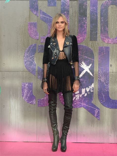 Born 12 august 1992) is an english model, actress, and singer. CARA DELEVINGNE at 'Suicide Squad' Premiere in London 08 ...