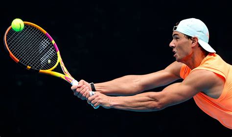 There was chaos at the rod laver arena on thursday while rafael nadal was playing american michael mmoh in the evening match of the day when a fan interrupted nadal's serve and showed him a middle the crowd, which was silently watching nadal roll also got into action cheering the spaniard. Australian Open 2021: Sunday practice photos - Rafael ...