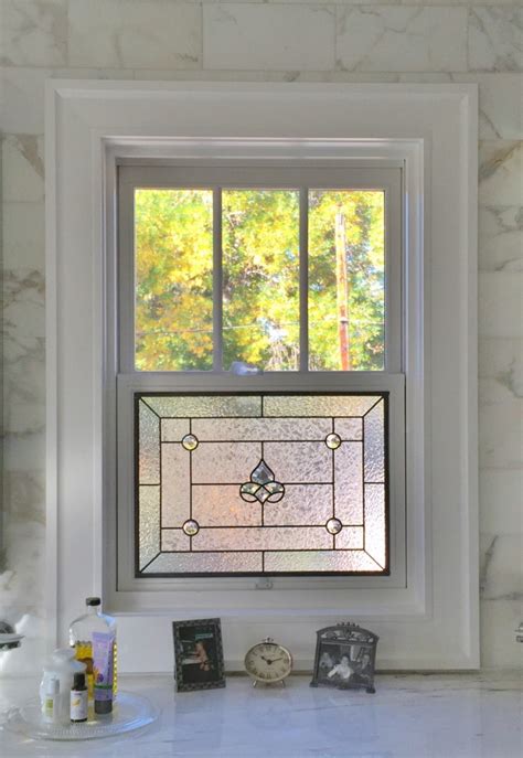 When hard water contacts glass, it can form water spots that are unsightly and hard to get rid of. Fort Collins Stained Glass Windows Bathroom Stained Glass ...