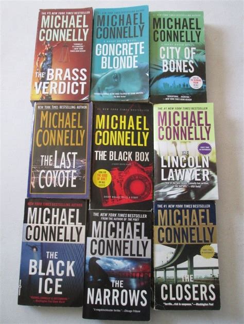 The lincoln lawyer, a mickey haller novel, by michael connelly. MICHAEL CONNELLY LOT OF 9 PAPERBACKS Detective Harry Bosch ...