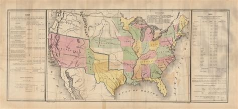 Lines of Treaty Map of the United States between 1783 and 1848 | Yana & Marty Davis Map Collection