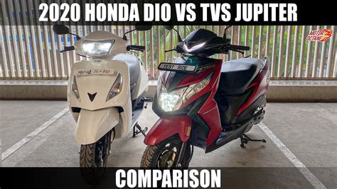 *details, colours, descriptions and illustrations are for information purposes only. 2020 Honda Dio BS6 Vs TVS Jupiter - Stylish Vs Old School ...