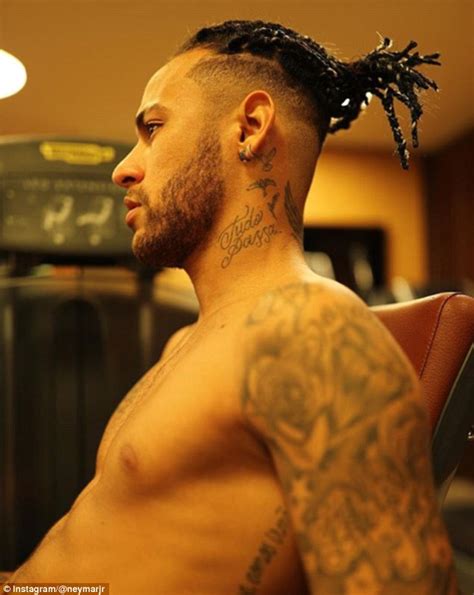 Football players hairstyles usually give a lot of inspiration for men. Neymar reveals dreadful new dreadlocks after haircut in Brazil | Daily Mail Online