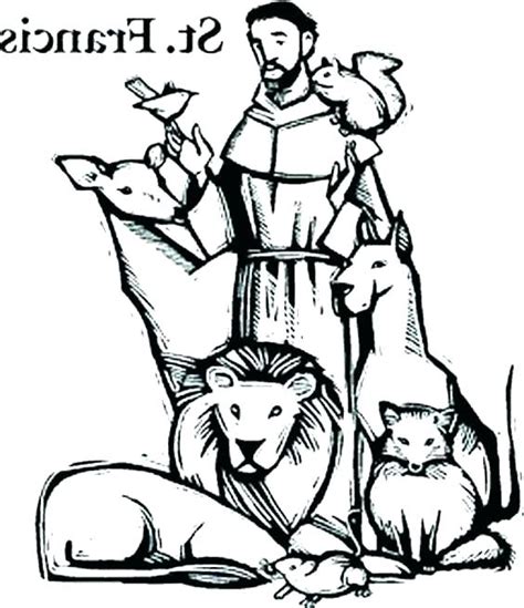 Happy saint francis of assisi's feast day! St Francis Of Assisi Drawing | Free download on ClipArtMag