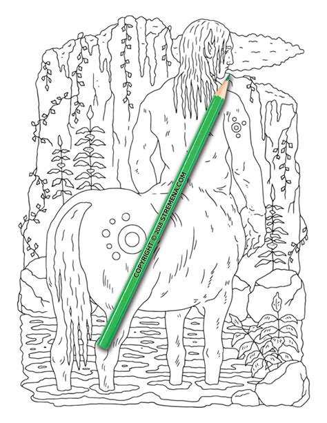 Mythical creature fairy coloring pages for adults. Pin on Coloring Books & Pages by StremArt