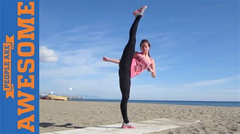 If you are somebody that has to sit at a desk all day, your hips can get tight really easy. PEOPLE ARE AWESOME (Martial Arts Edition) - YouTube