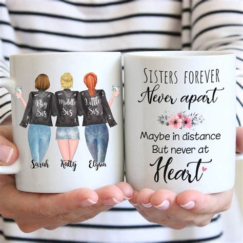 I love you more than my brother and sister do your coffee mug. Personalized Mug - Big & Middle & Little Sis , Sisters ...