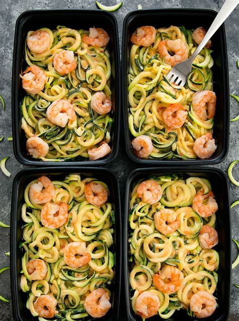 27 healthy dinner recipes so easy even you can make them. Skinny Bang Bang Zucchini Noodles Meal Prep - Kirbie's ...