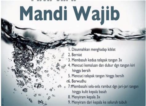 Tujuannya adalah untuk membersihkan tubuh dan mensucikan diri dari hadas besar. Sah Ke Puasa Tanpa Mandi Wajib. - Majalah Ilmu