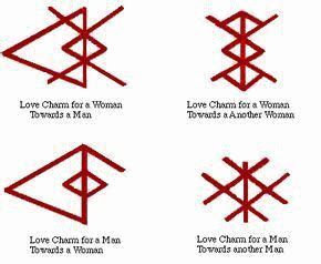 Only 2 available and it's in 1 person's cart. Couple tattoo Viking rune, Love from woman to man and from ...