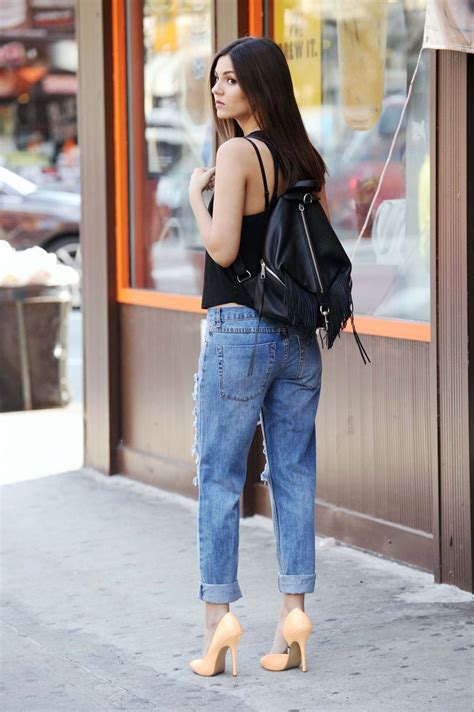 Maybe you would like to learn more about one of these? Victoria Justice in Ripped Jeans - New York City, June ...