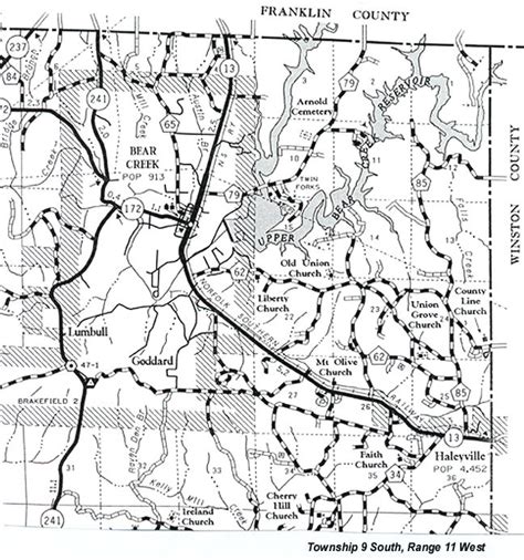 Oil & gas data for alabama. Township & Range Maps