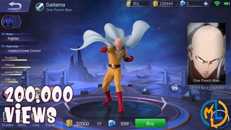 I'm not sure which hero could make use of this skill except for an endgame argus. Mobile Legends : Ideas : Saitama One Punch Man - YouTube
