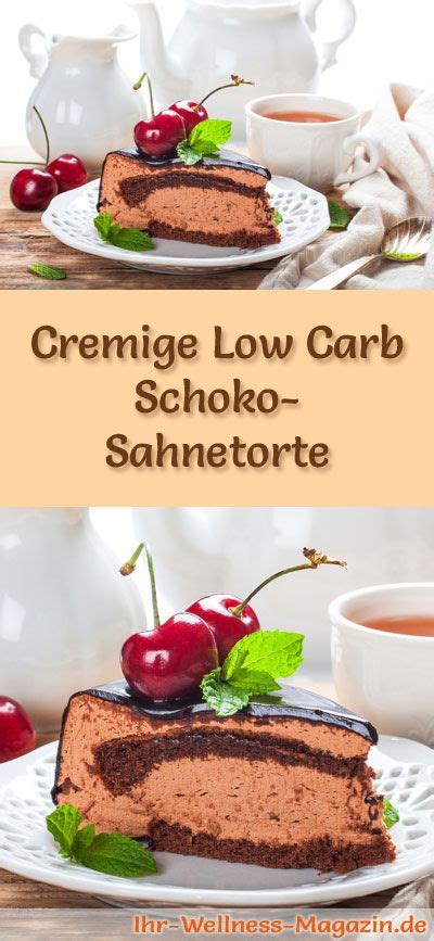 33 rezepte ohne kohlenhydrate für kuchen, kekse, brot und brötchen | low carb gurus | isbn: Cremige Low Carb Schoko-Sahnetorte - Rezept ohne Zucker ...