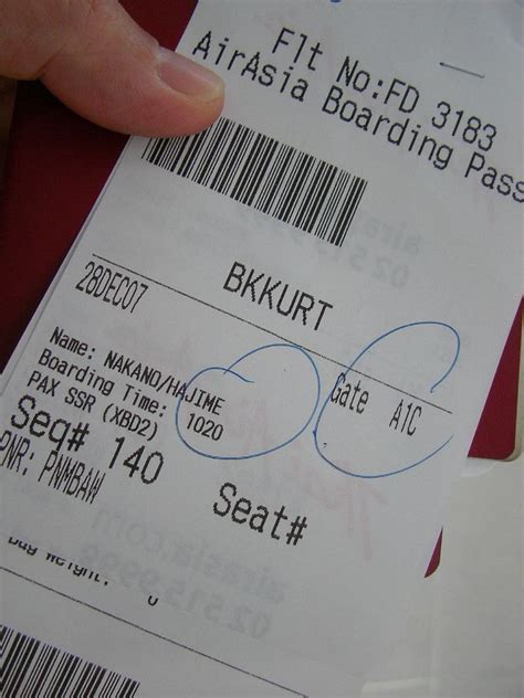 Avoid contact and queues at the airport. Air Asia Ticket | レシートみたいな搭乗券。 | Hajime NAKANO | Flickr