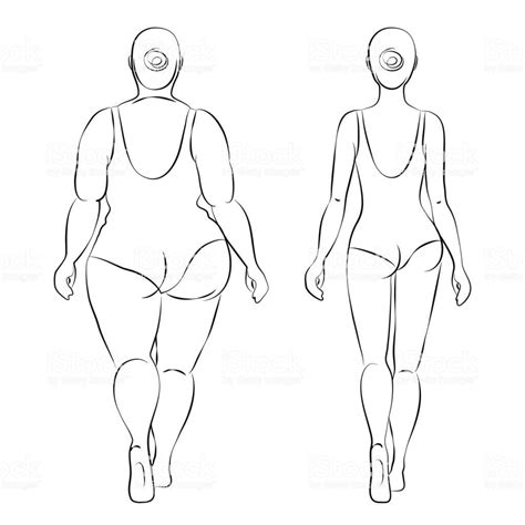 The best selection of royalty free woman outline full body vector art, graphics and stock illustrations. Pin on Fat Art