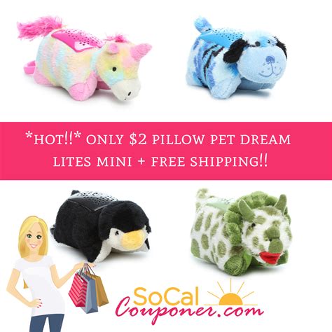 Sleeptime lites act as a night light with it's artistically designed glowing light cover while projecting rainbow star display onto the ceiling. *HOT!!* Only $2 Pillow Pet Dream Lites Mini + Free ...