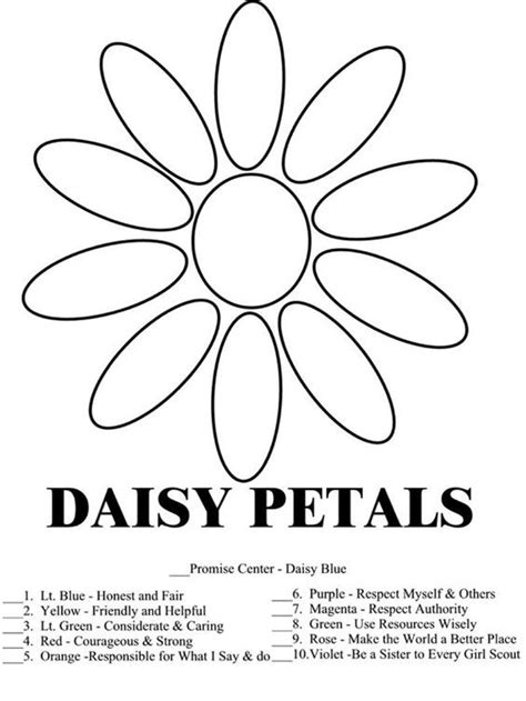 Search through 623,989 free printable colorings at getcolorings. Daisy Petals Matching Activity (With images) | Girl scout ...