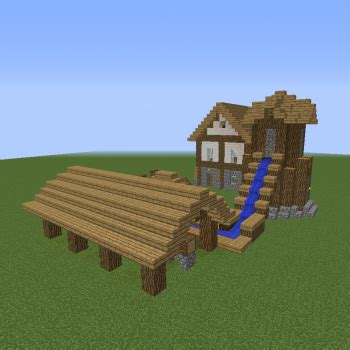 Minecraft medieval saw mill tutorial. Medieval World Lumbermill - Blueprints for MineCraft ...