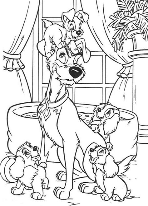 Check spelling or type a new query. Lady and the Tramp Coloring Pages | Coloring pages, Cute ...