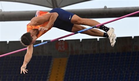 Sam kendricks of the united states reacts during the men's pole vault final on day 10 of the rio 2016 olympic games at the. EJ Obiena cops bronze with season-best jump in Rome pole ...