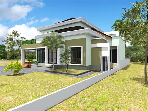 Desain rumah bergaya unik memang semakin diminati. Desain Rumah Hunian Konsep Modern - 2mdesain