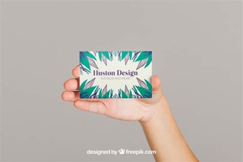 Handpicked free mockups to make your presentations stand out. Free PSD | Mockup concept of business card presentation