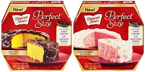 1 pkg duncan hines® moist deluxe® golden yellow cake mix 4 large eggs 1 cup mashed ripe bananas 3/4 cup vegetable oil 1/2 cup granulated sugar 1/4. Duncan Hines Perfect Size Cake 2Pack Bundle Featuring ...