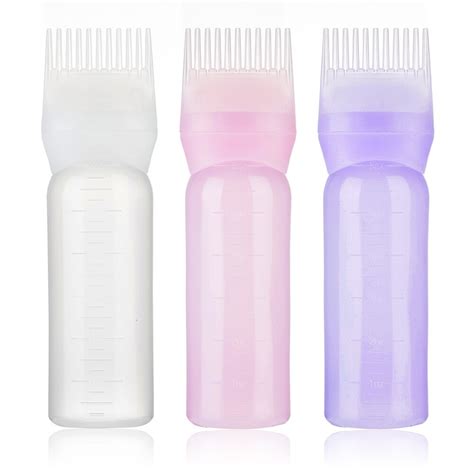 Using the shrine mixing tool, mix the drops and conditioner together until the colour is consistent. 1 Pc 3 Color 120ml Hair Dye Refillable Bottle Applicator ...