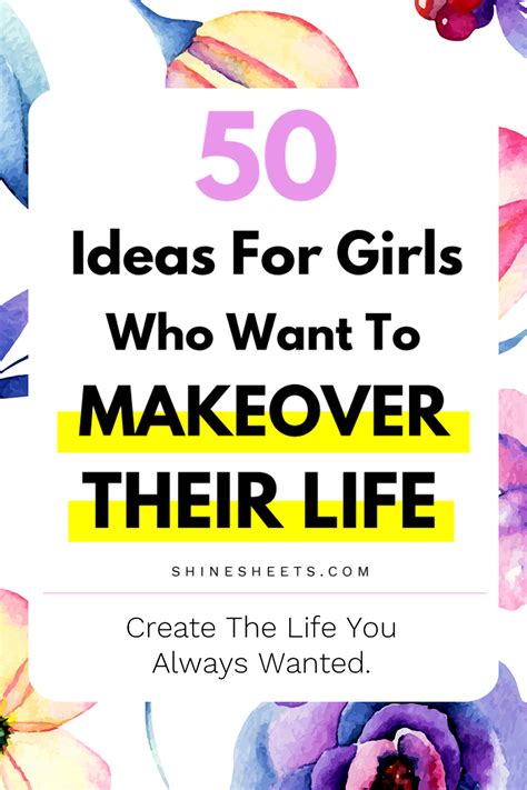50 Ideas For Your Life Makeover Plan + FREE Printable ...