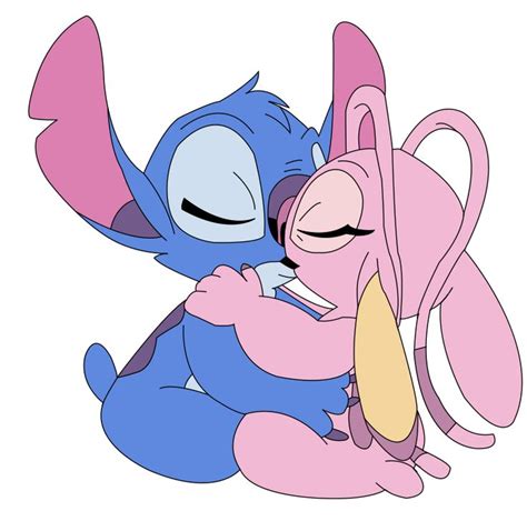 Stitch and angel by tsaoshin on we heart it. 21 best stich y angel images on Pinterest | Disney stitch ...