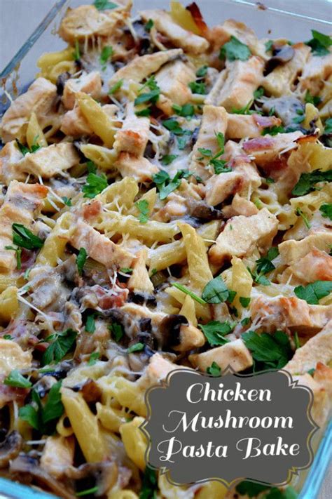 Chicken and bacon creamy pasta bake made with rigatoni pasta. Creamy Chicken Marsala Pasta Bake | Recipe | Chicken ...