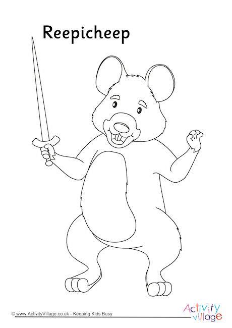 Explore thousands of original, high quality colouring pages by browsing the many links below. Reepicheep Colouring Page (With images) | Coloring pages ...