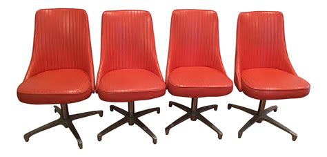 Chromcraft 69 Swivel Dining Chairs - Set of 4 | Chairish