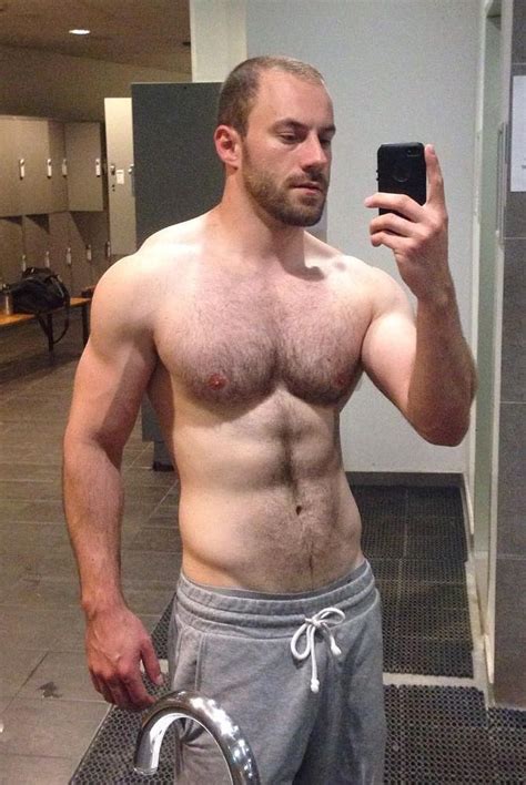 Direct message me for inquiries. Selfie at the gym. | Hairy muscle men, Sexy men, Frat guys