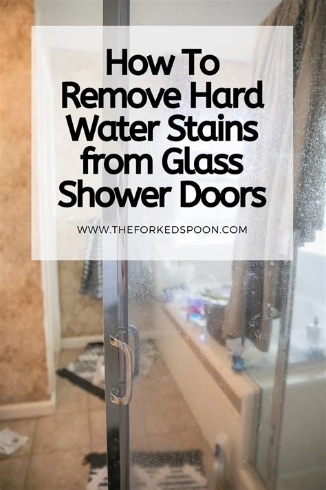 When you using the shower doors for some time, you will see the water stains stay on a glass shower, they are dried water. How to Remove Hard Water Stains from Glass Shower Doors ...