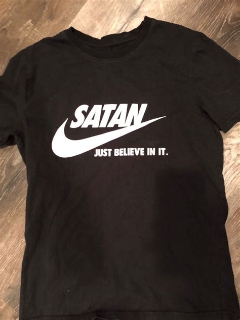 But it sure piqued everyone's attention. Custom nike satan shirt on Mercari in 2020 | Custom nike ...