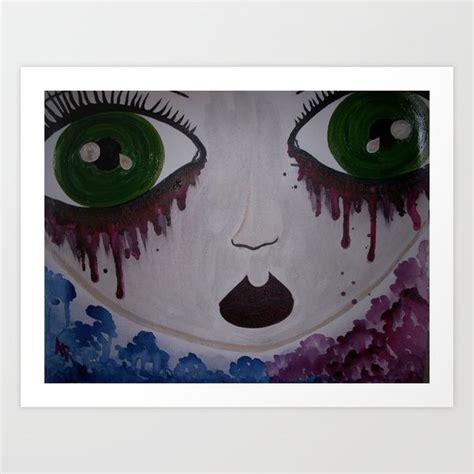 Find vectors of big eyes. Big eyes Art Print by Andrea Rangel | Society6 | Big eyes ...