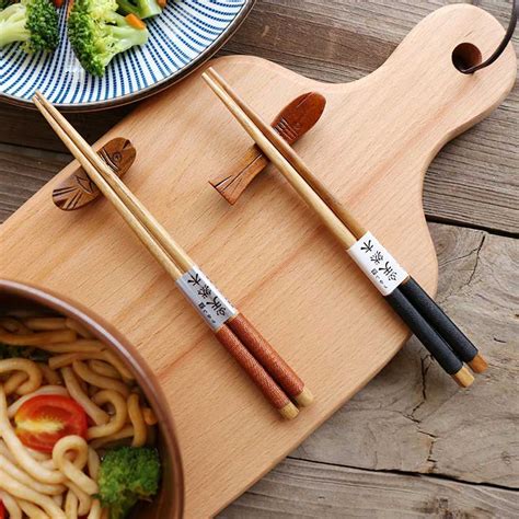 How to use chopsticks in japan! Chopsticks Chinese Durable Japanese style Top Winding Theaceae Chopsticks Cooking Tableware 1 ...