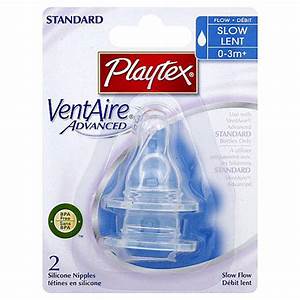 Playtex Ventaire Advanced Silicone Slow Flow 1 Ea Myotcstore Com
