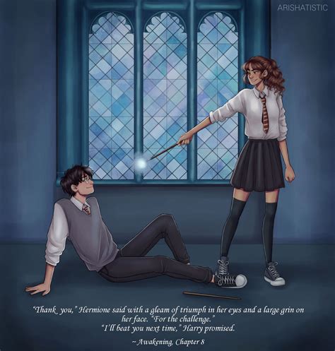 Awakening || Harry & Hermione - Chapter 8.4 | Harry and hermione, Harmony harry potter, Harry