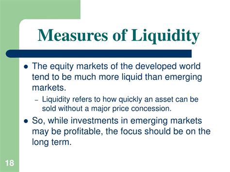 Liquid assets are those that have a ready pool of. PPT - International Bond Market PowerPoint Presentation ...