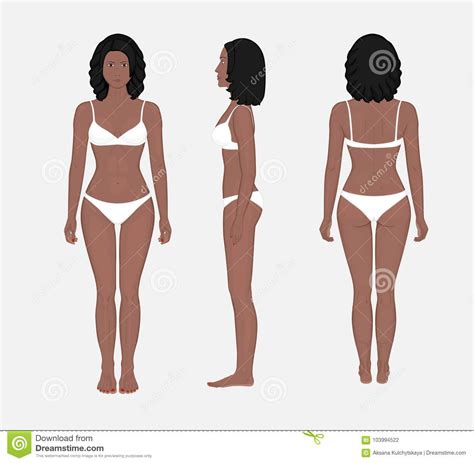 Download Human Body Problem_African American Woman Front Back And ...